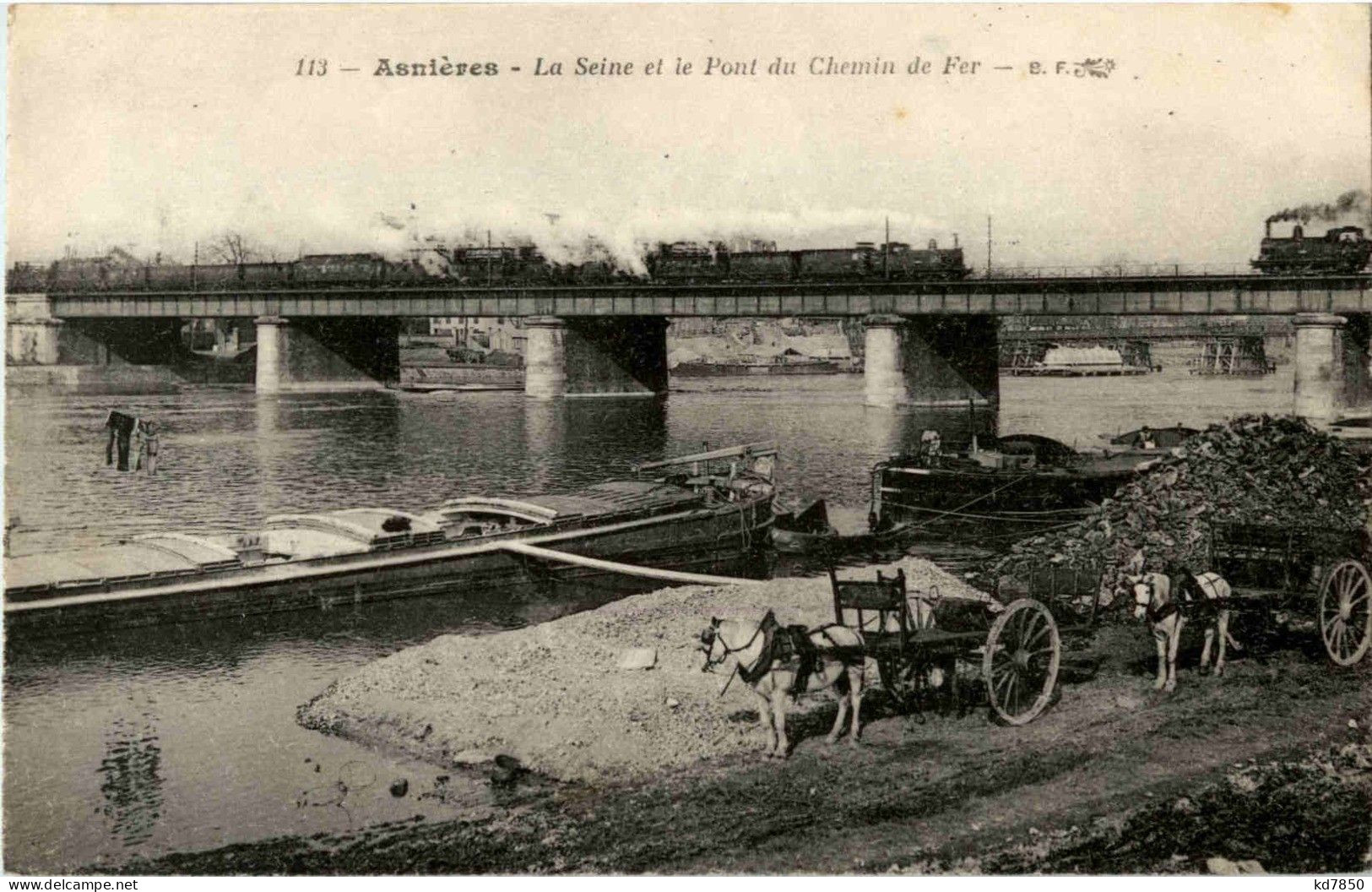 Asnieres - Le Pont Du Chemin De Fer - Asnieres Sur Seine