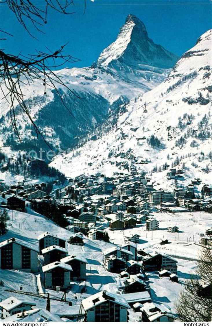 13573083 Zermatt VS Winterpanorama Mit Blick Zum Matterhorn Walliser Alpen Zerma - Other & Unclassified