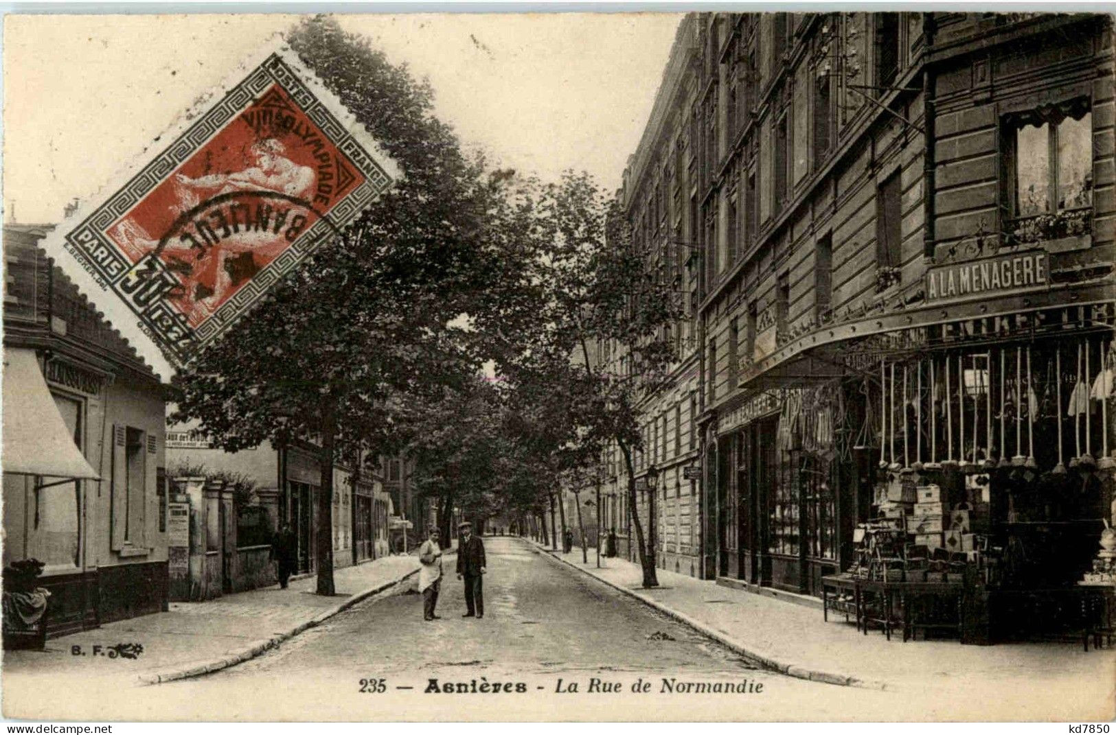 Asnieres - La Rue De Normandie - Asnieres Sur Seine