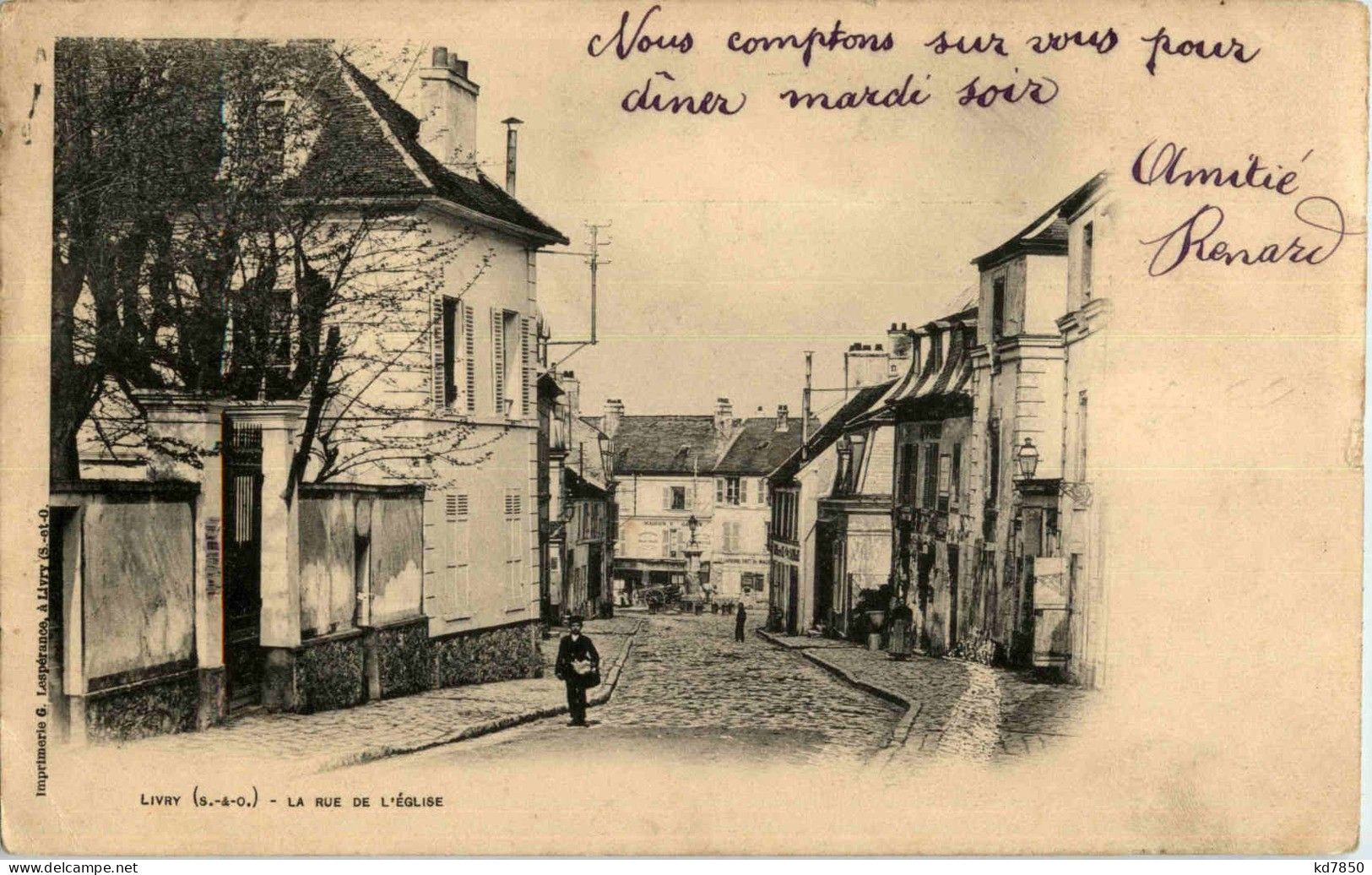 Livry - La Rue De L Eglise - Livry Gargan