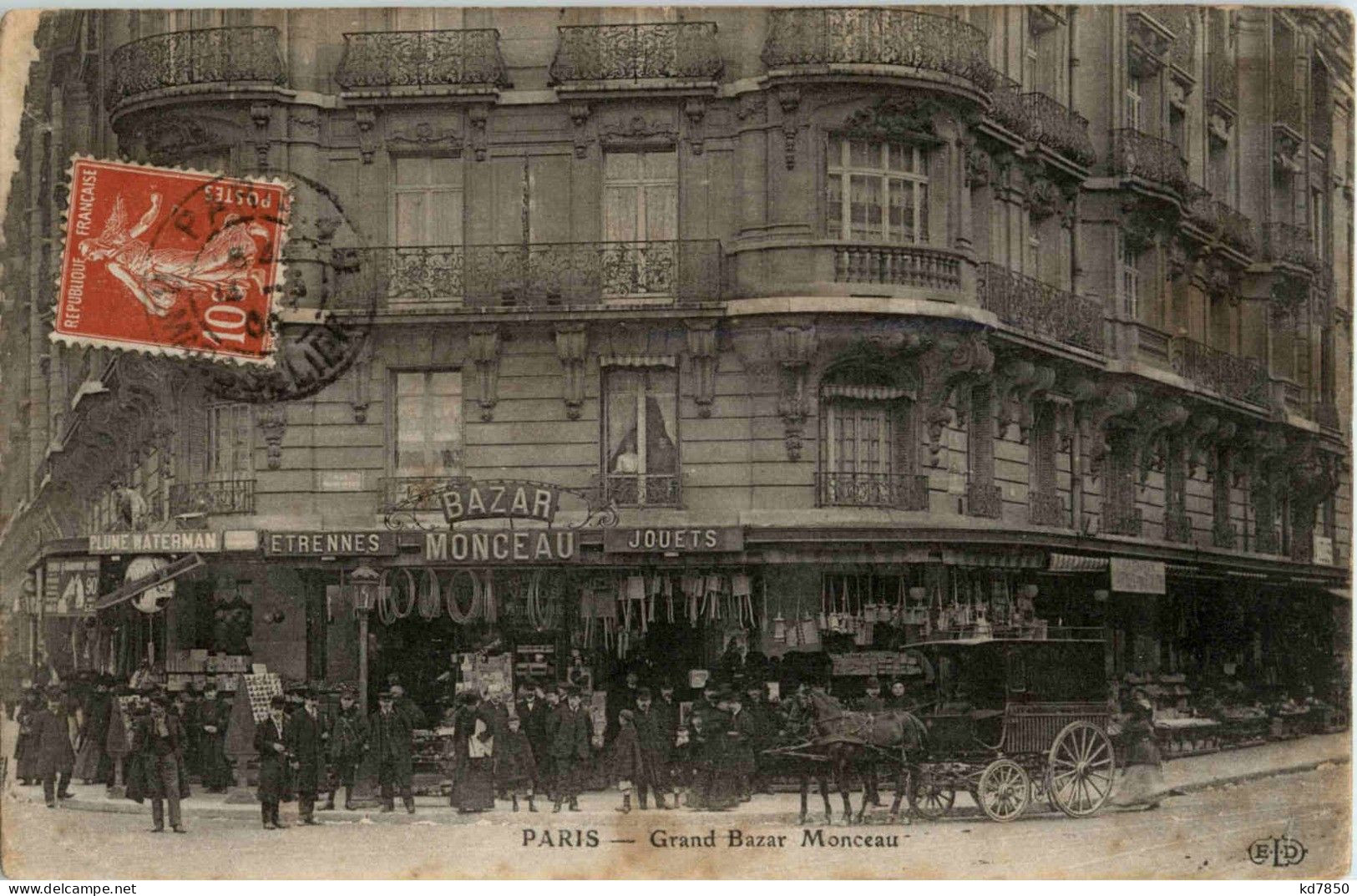 Paris - Grand Bazar Monceau - Cafés, Hoteles, Restaurantes