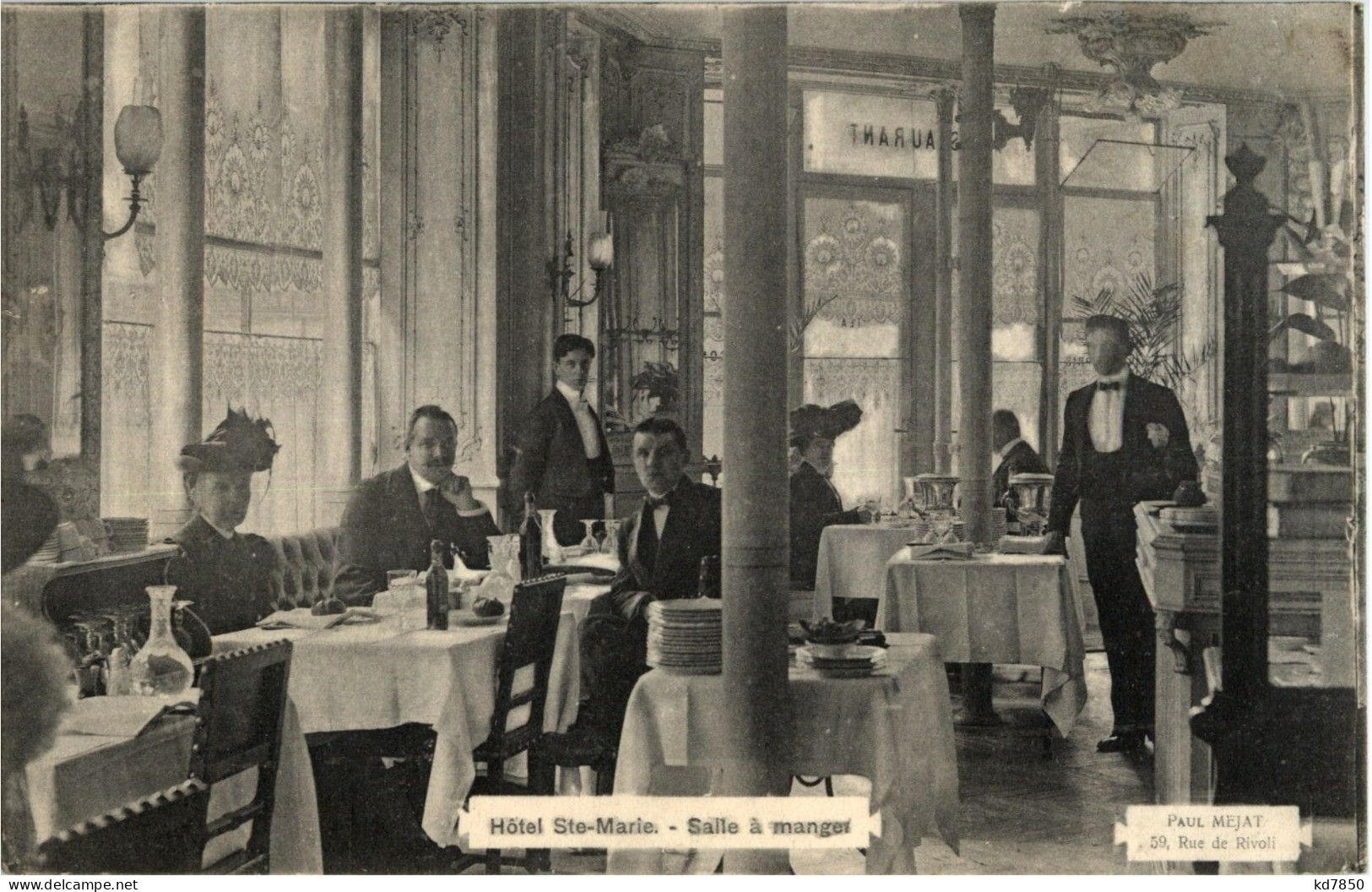 Paris - Hotel Ste-Marie - Cafés, Hôtels, Restaurants