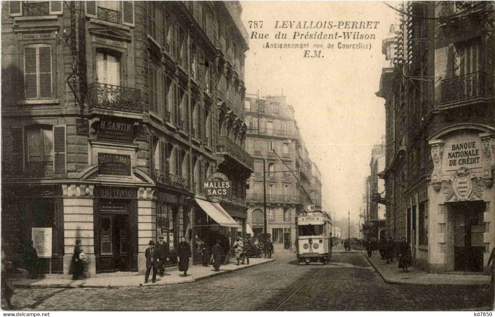 Lavallois Perret - Rue Du President Wilson - Tramway - Levallois Perret