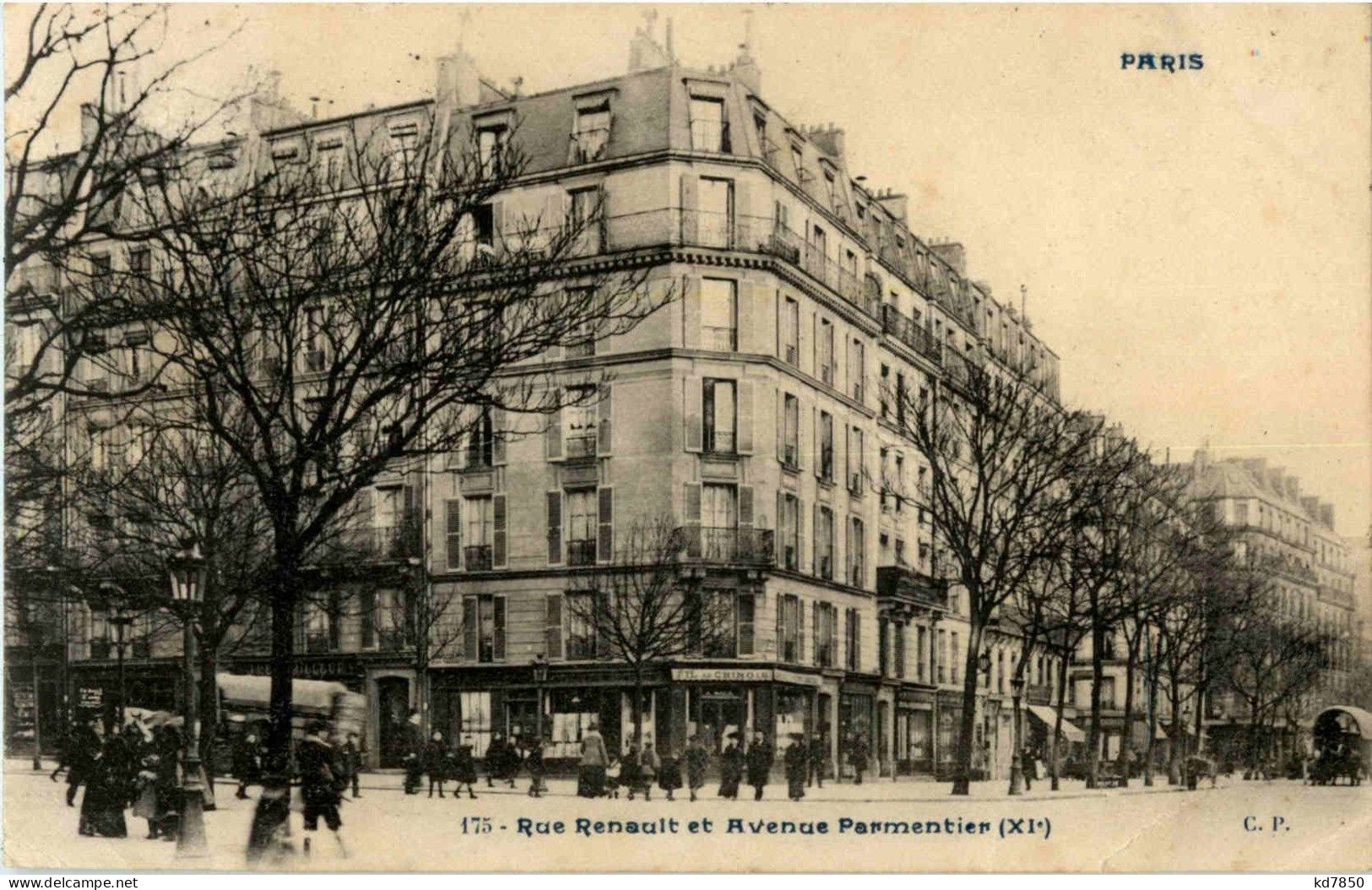 Paris - Rue Renault Et Avenue Parmentier - Arrondissement: 11