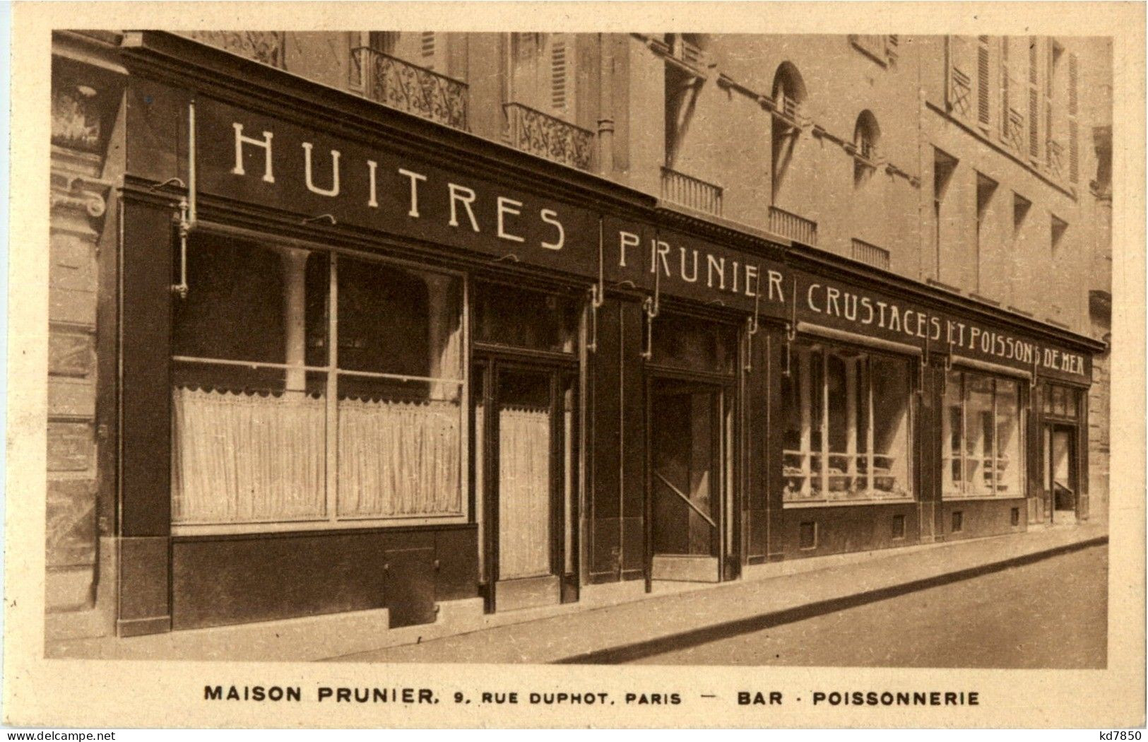 Paris - Maison Prunier - Cafés, Hoteles, Restaurantes