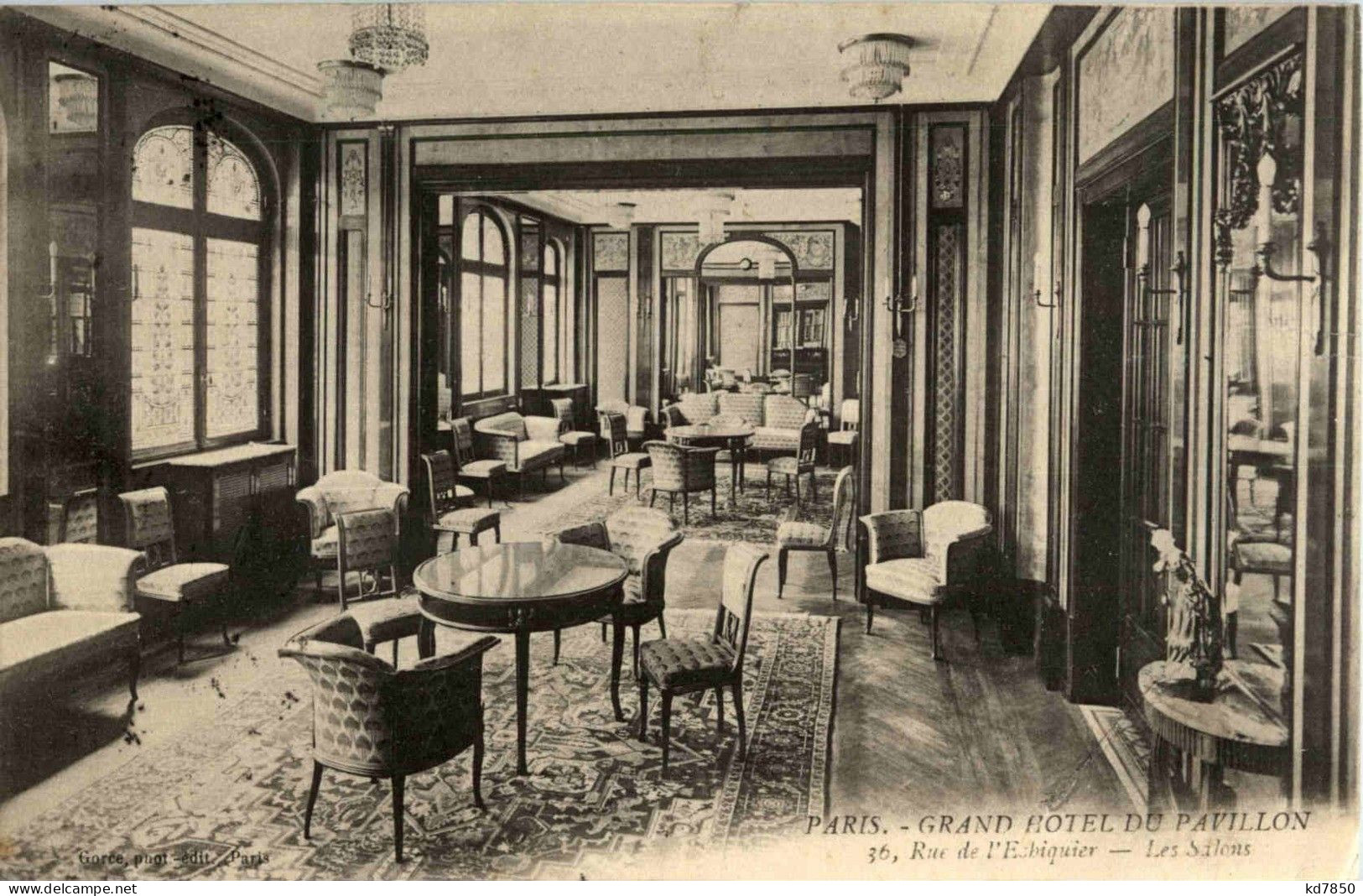 Paris - Grand Hotel Du Pavillon - Cafés, Hôtels, Restaurants