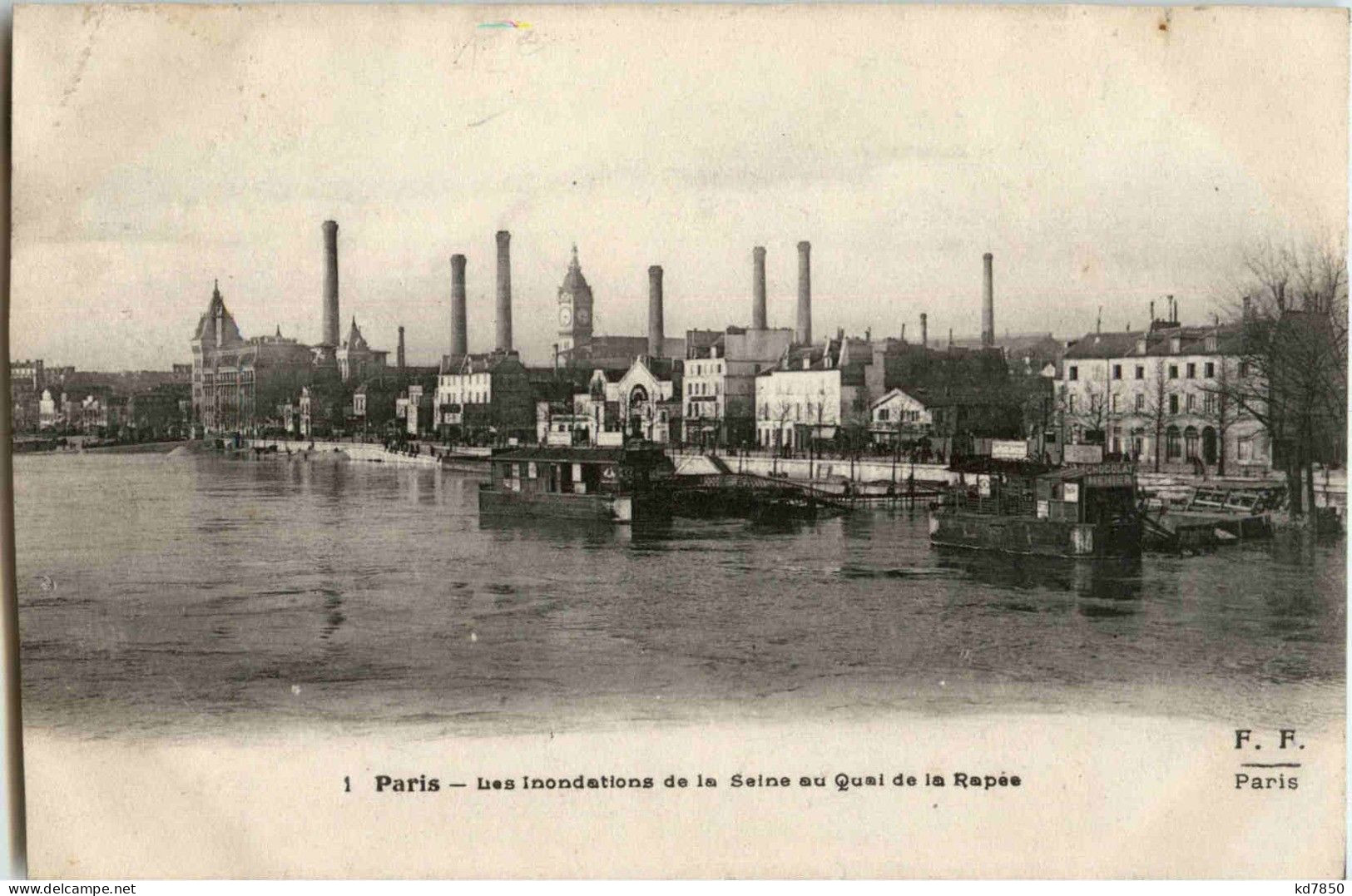 Paris - Les Inondations - Überschwemmung 1910