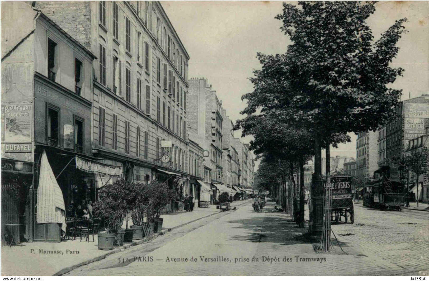 Paris - Avenue De Versailles Prise Du Depot Des Tramways - Arrondissement: 16