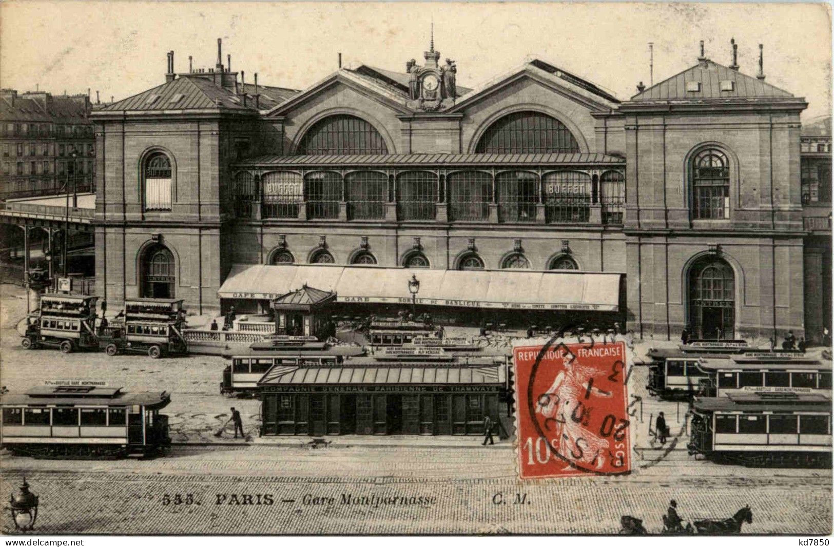 Paris - Gare Montparnasse - Tramway - Pariser Métro, Bahnhöfe