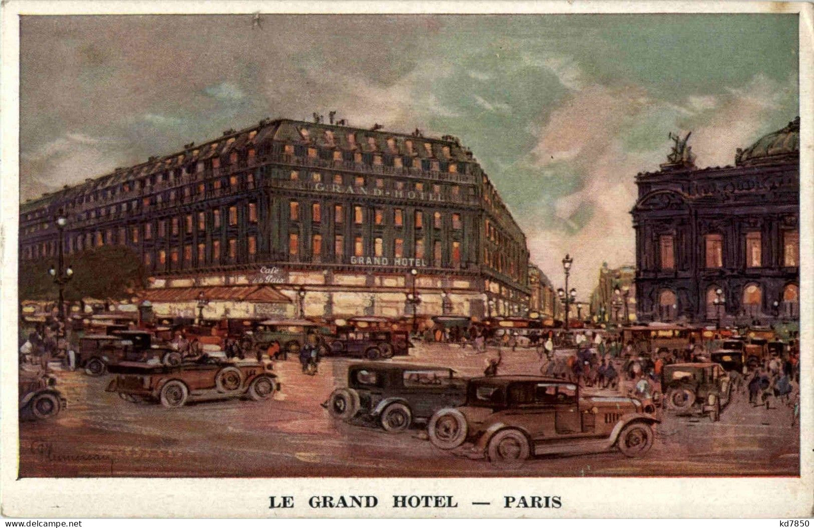 Paris - Le Grand Hotel - Cafés, Hôtels, Restaurants