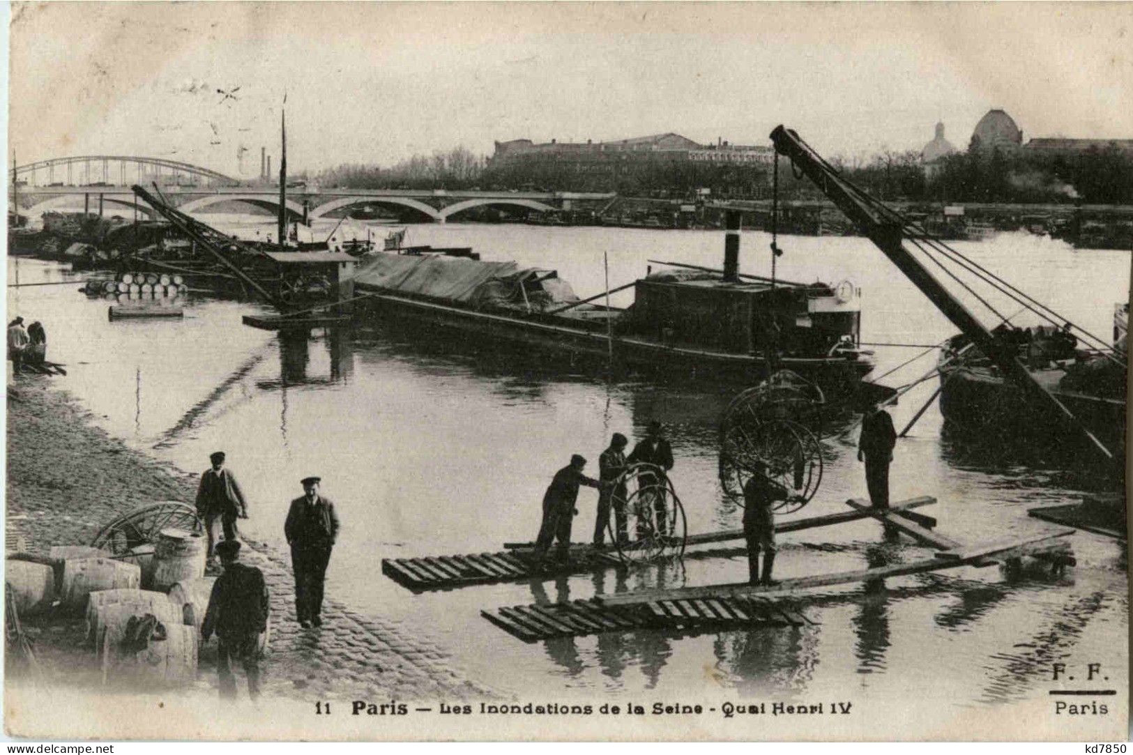 Paris - Inondations - Alluvioni Del 1910