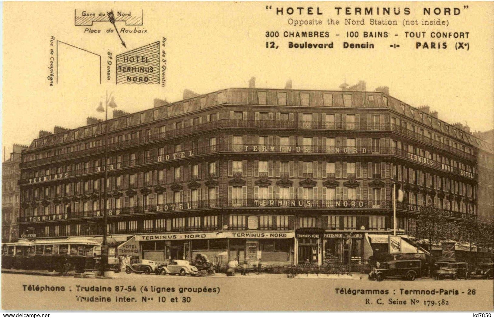 Paris - Hotel Terminus Nord - Cafés, Hoteles, Restaurantes