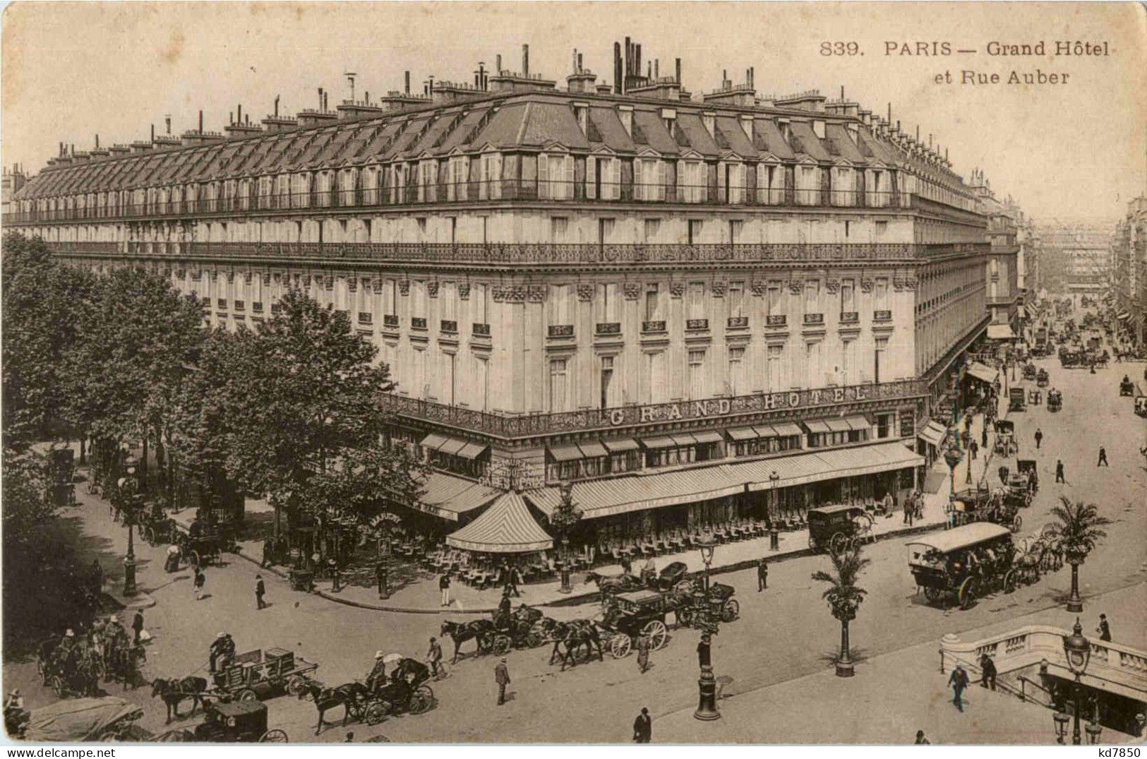 Paris - Grand Hotel - Cafés, Hotels, Restaurants