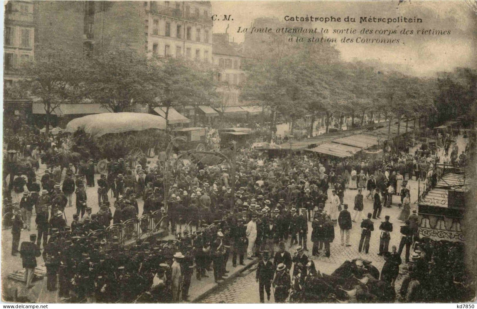 Paris - Catastrophe Du Metropolitain - Pariser Métro, Bahnhöfe