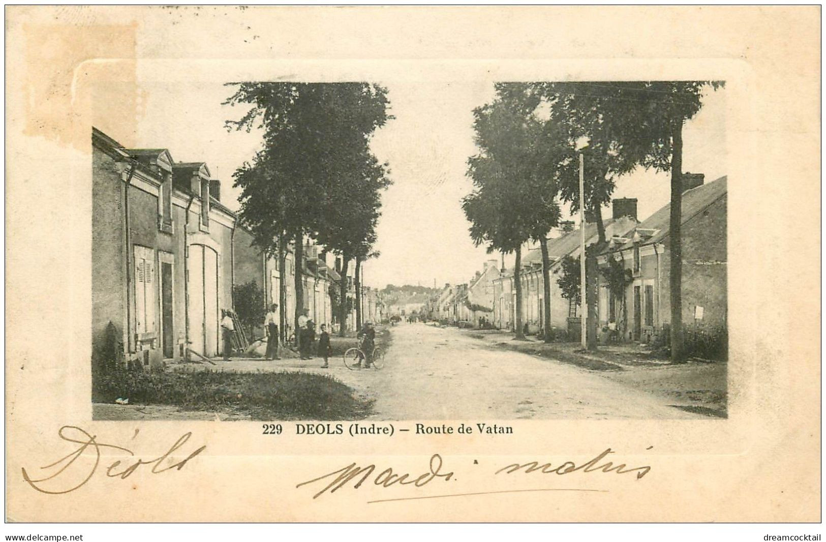 36 DEOLS. Route De Vatan 1916 - Autres & Non Classés