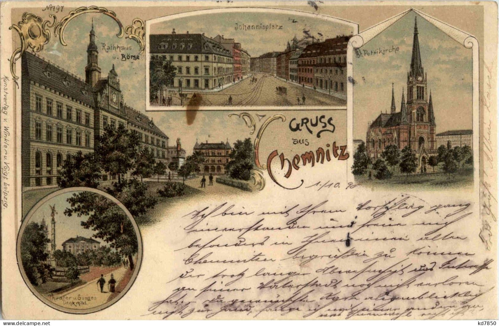 Gruss Aus Chemnitz - Litho - Chemnitz