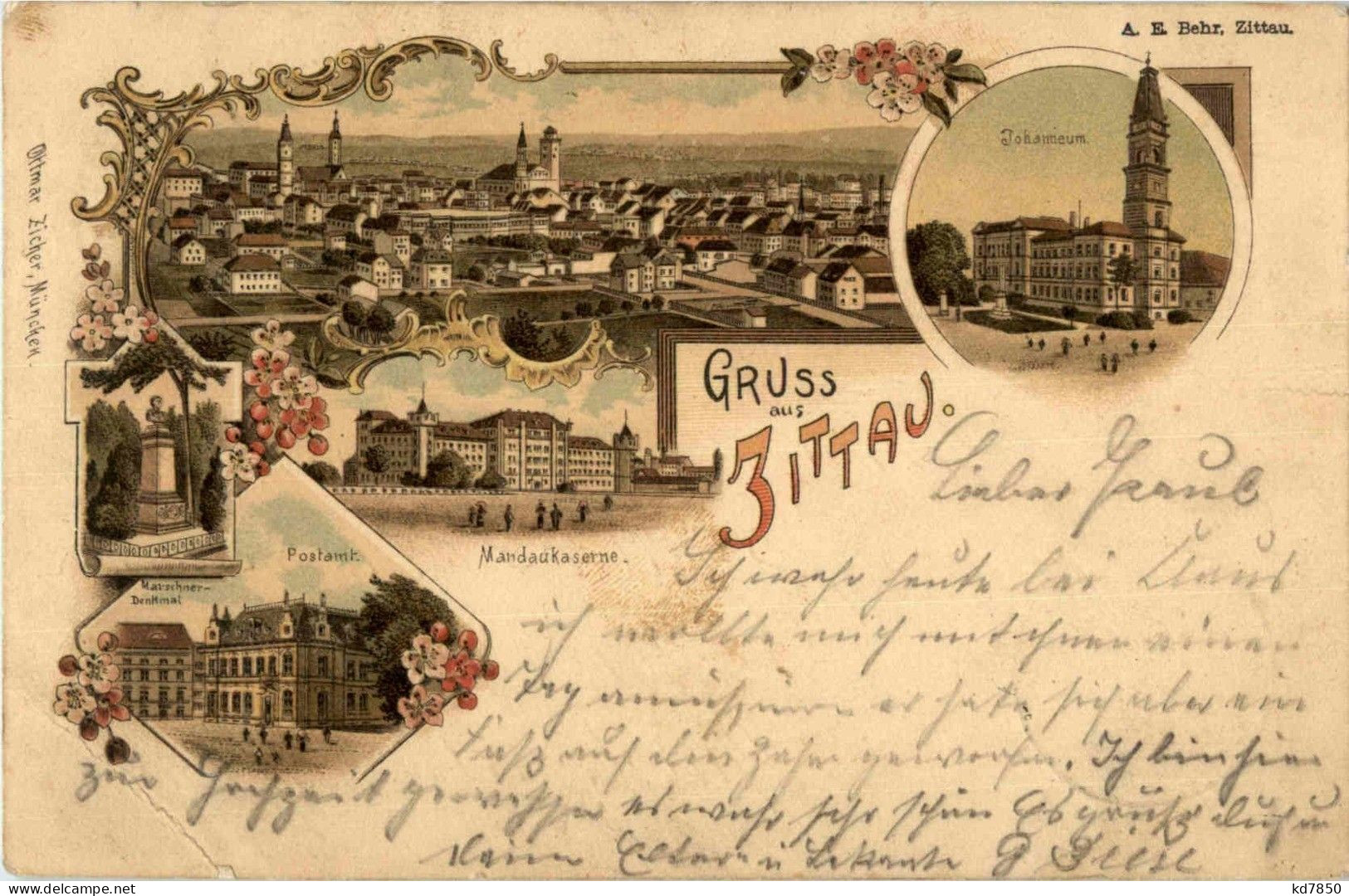 Gruss Aus Zittau - Litho - Zittau