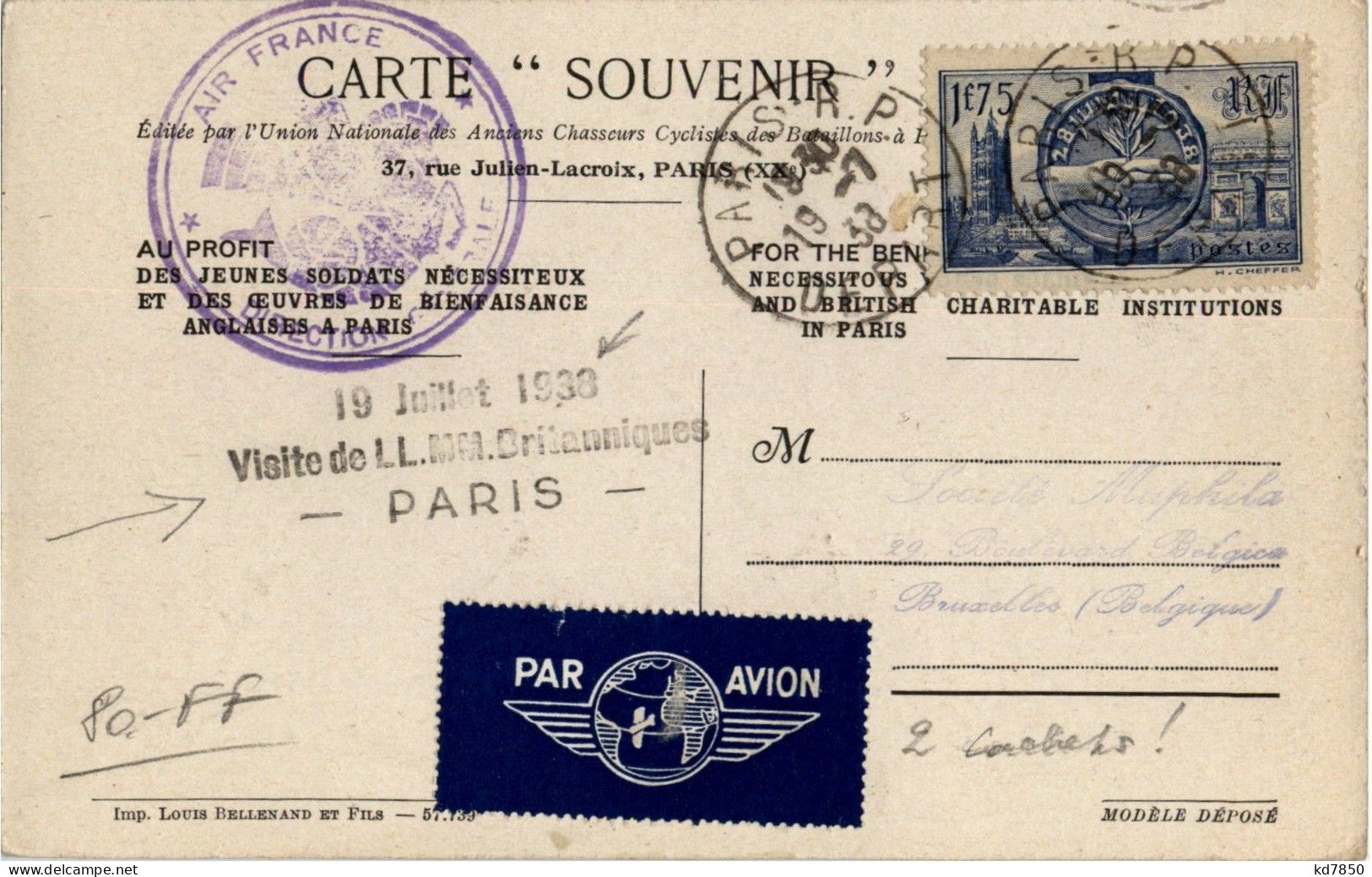 Paris - Visit Of The Queen 1938 - Case Reali