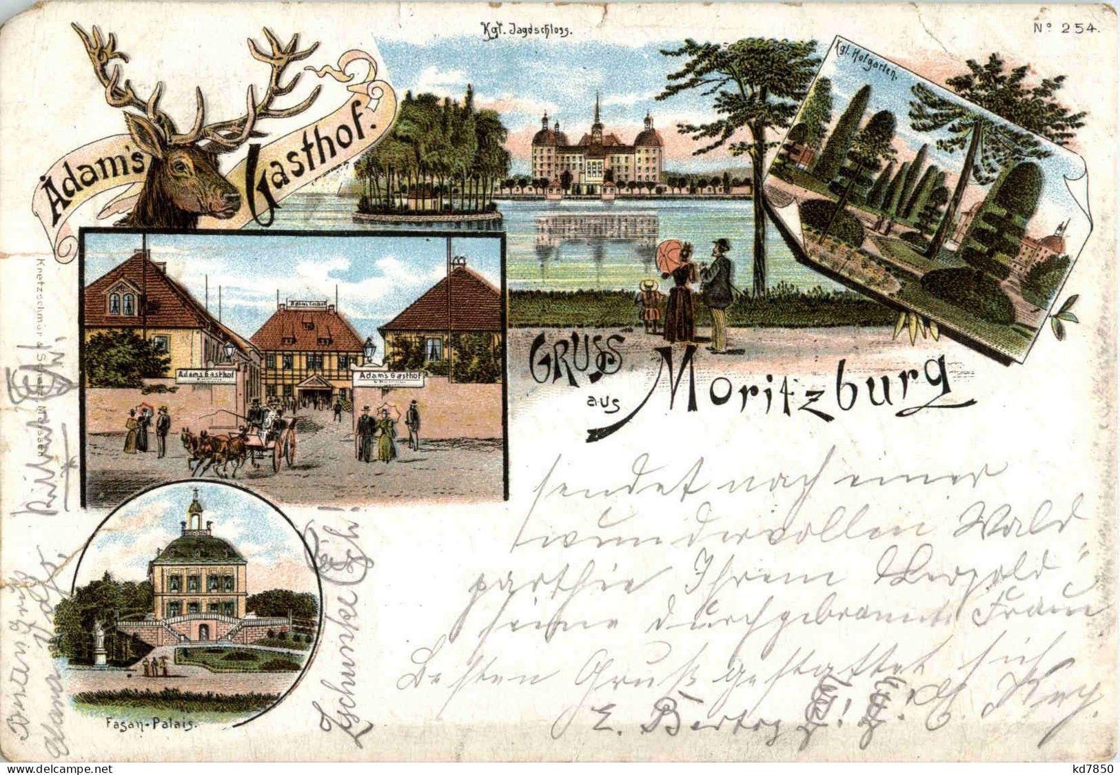 Gruss Aus Moritzburg - Litho - Moritzburg