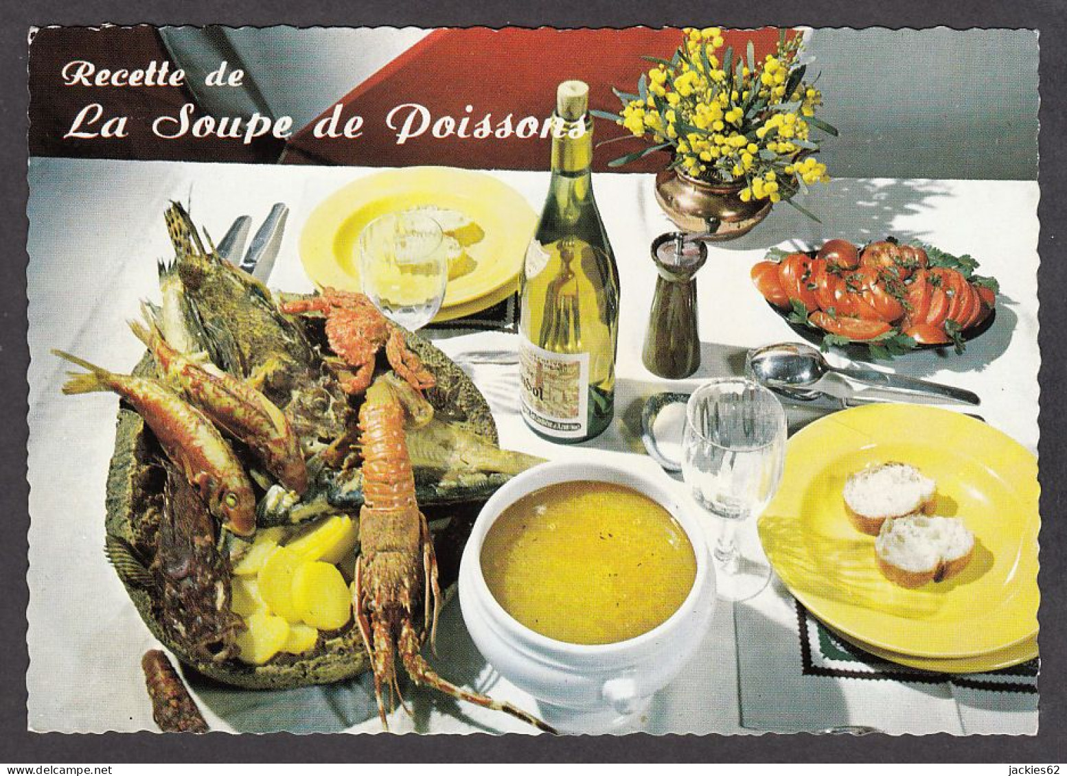 095345/ La Soupe De Poissons, Recette En Vers Signée E. Bernard, Ed Lyna, Recette N° 20 - Recetas De Cocina