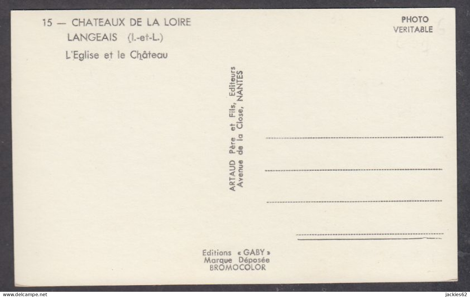 118154/ LANGEAIS, L'Eglise Et Le Château - Langeais