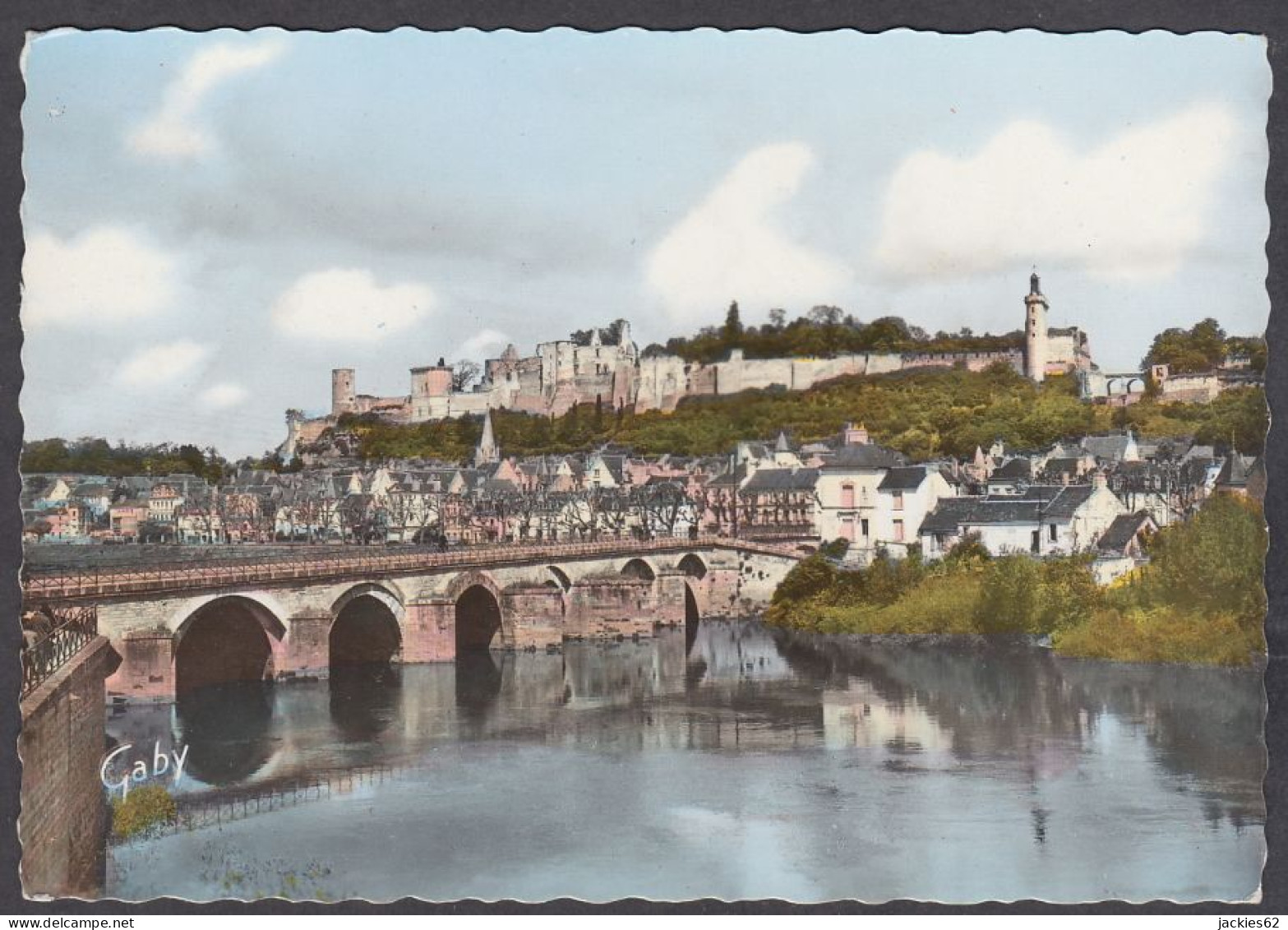 118152/ CHINON, Le Château Et Le Pont - Chinon