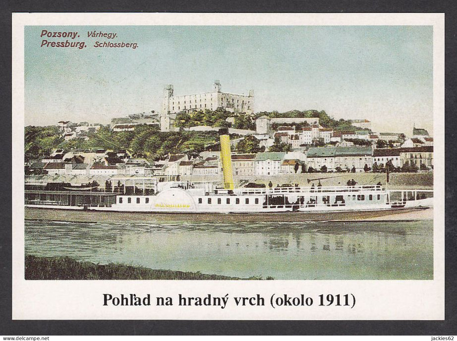 113393/ BRATISLAVA, View Of The Castle Hill, Pohľad Na Hradný Vrch, From An Old Postcard Around 1911 - Slowakei