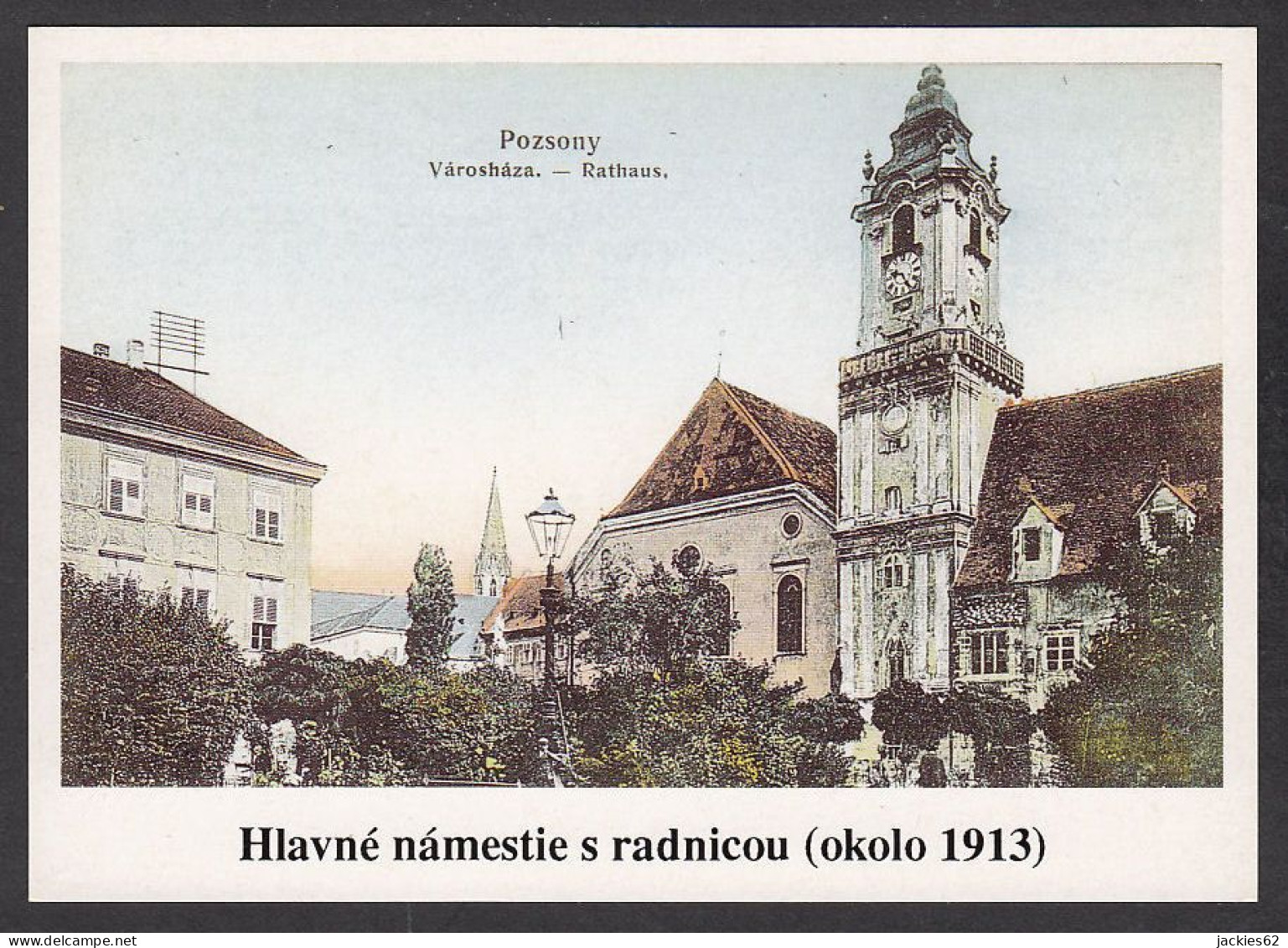 113394/ BRATISLAVA, The Main Square With The Town Hall, Hlavné Námestie S Radnicou, From An Old Postcard Around 1913 - Slovakia