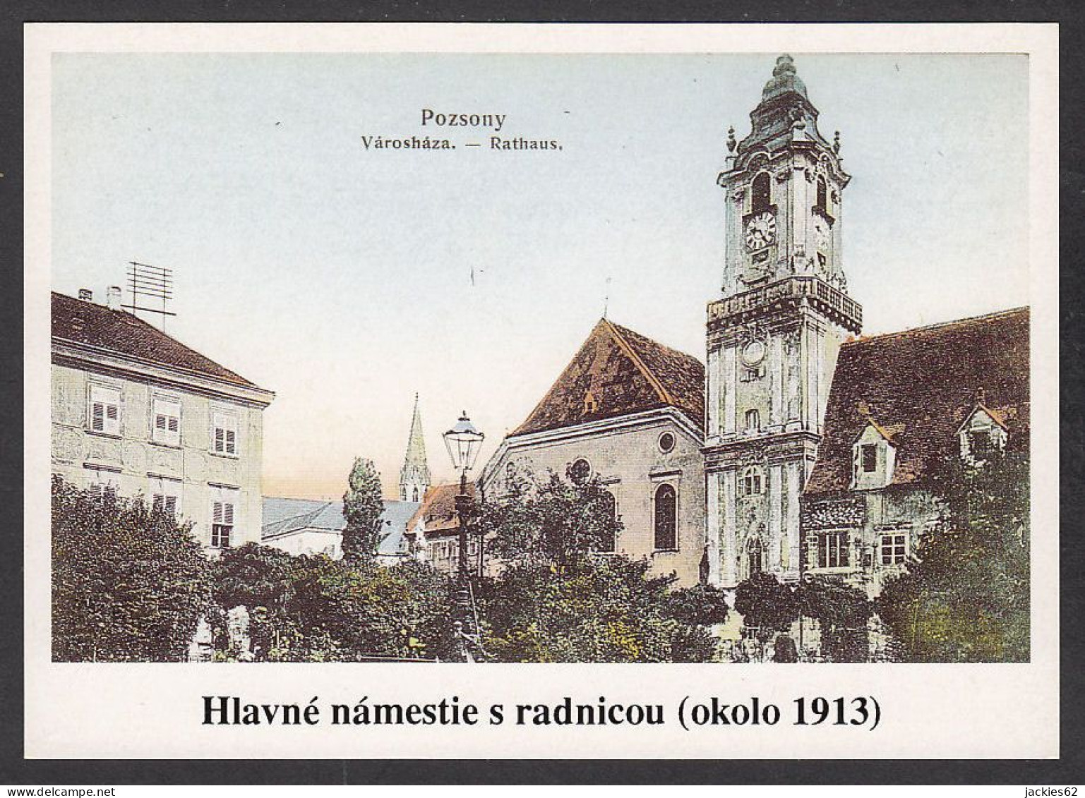 113394/ BRATISLAVA, The Main Square With The Town Hall, Hlavné Námestie S Radnicou, From An Old Postcard Around 1913 - Slowakije