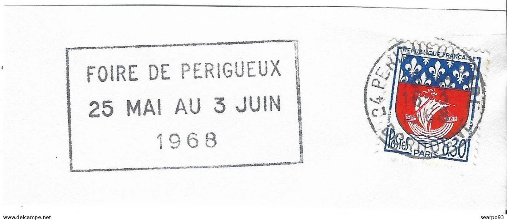 FRANCE. POSTMARK. PERIGUEUX FAIR. 1968 - 1961-....