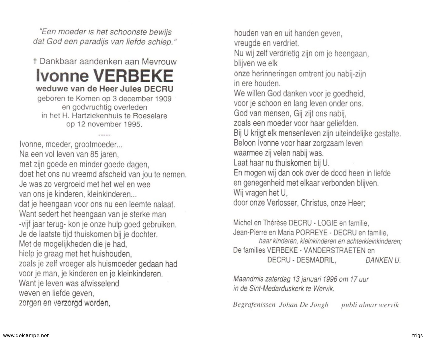 Ivonne Verbeke (1909-1995) - Imágenes Religiosas