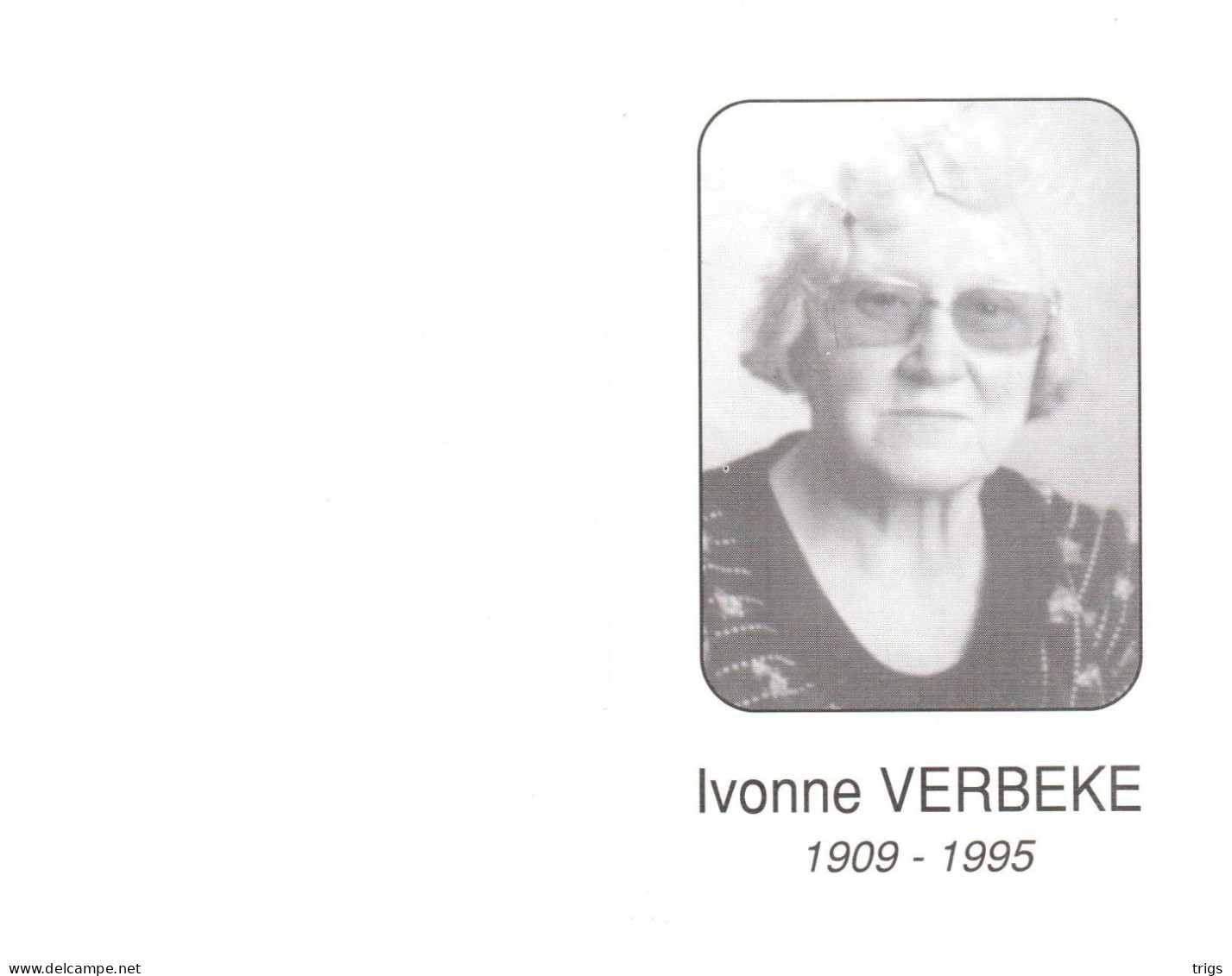 Ivonne Verbeke (1909-1995) - Images Religieuses