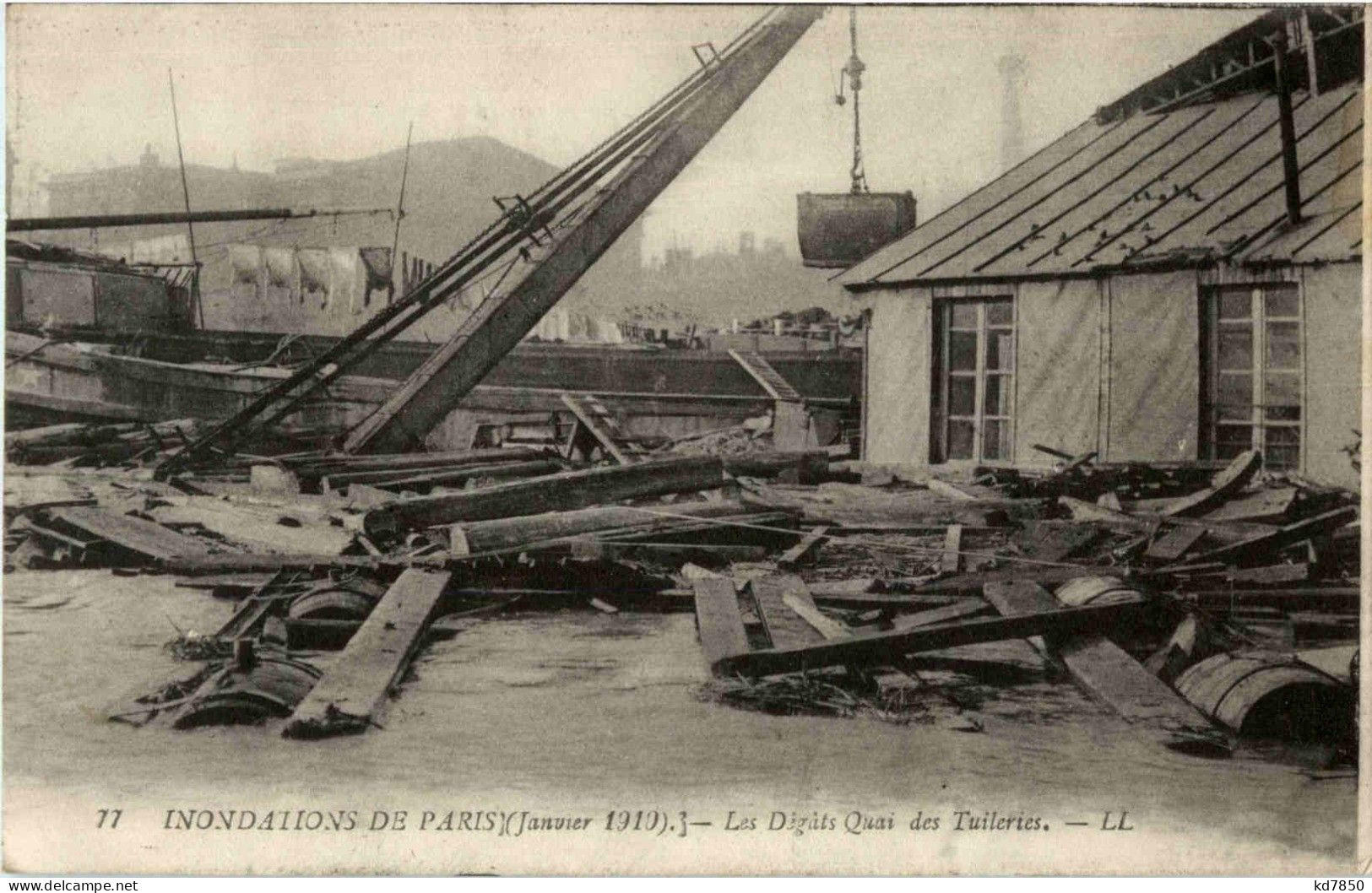 Paris - Inonations 1910 - Paris Flood, 1910