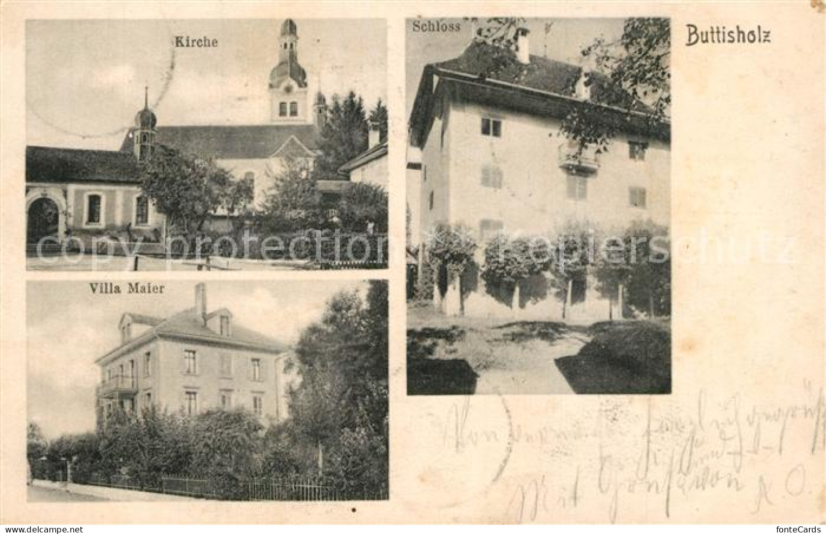 13566910 Buttisholz Kirche Villa Maier Buttisholz - Autres & Non Classés