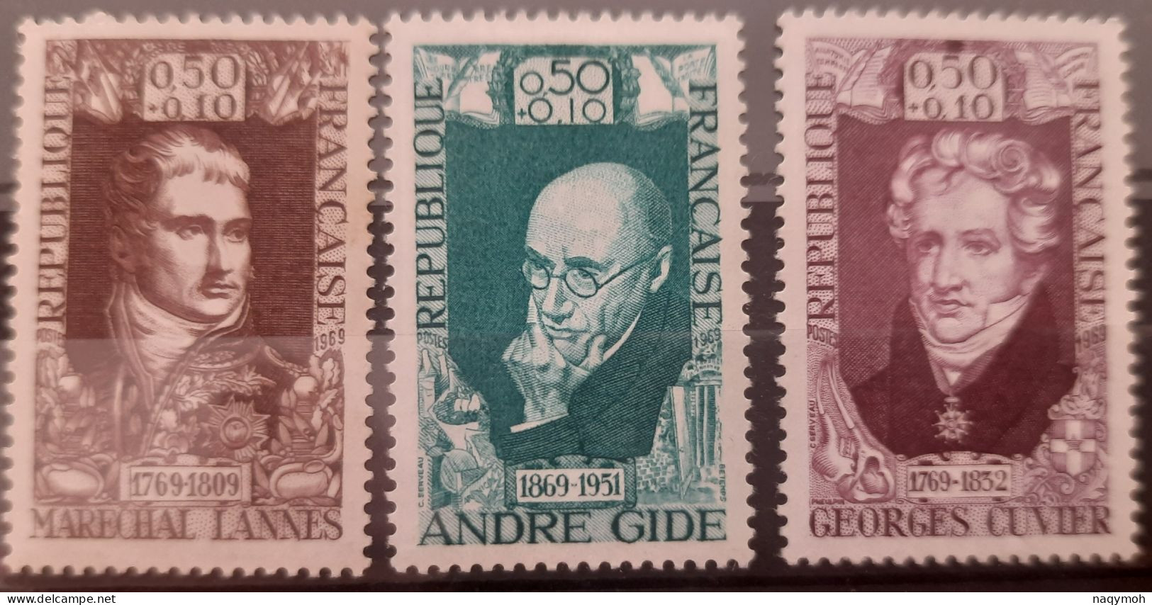 France Yvert 1593-1594-1595** Année 1969 MNH. - Unused Stamps
