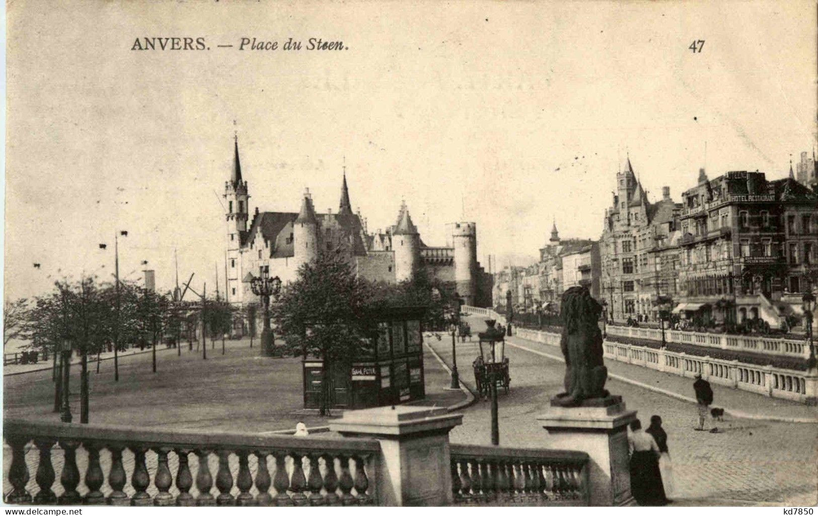 Anvers - Place Du Steen - Antwerpen