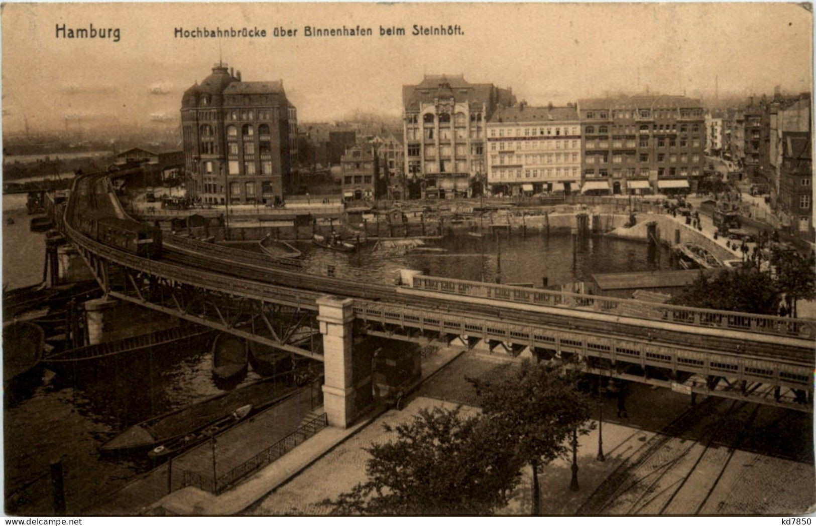 Hamburg - Hochbahnbrücke über Binnenhafen - Autres & Non Classés