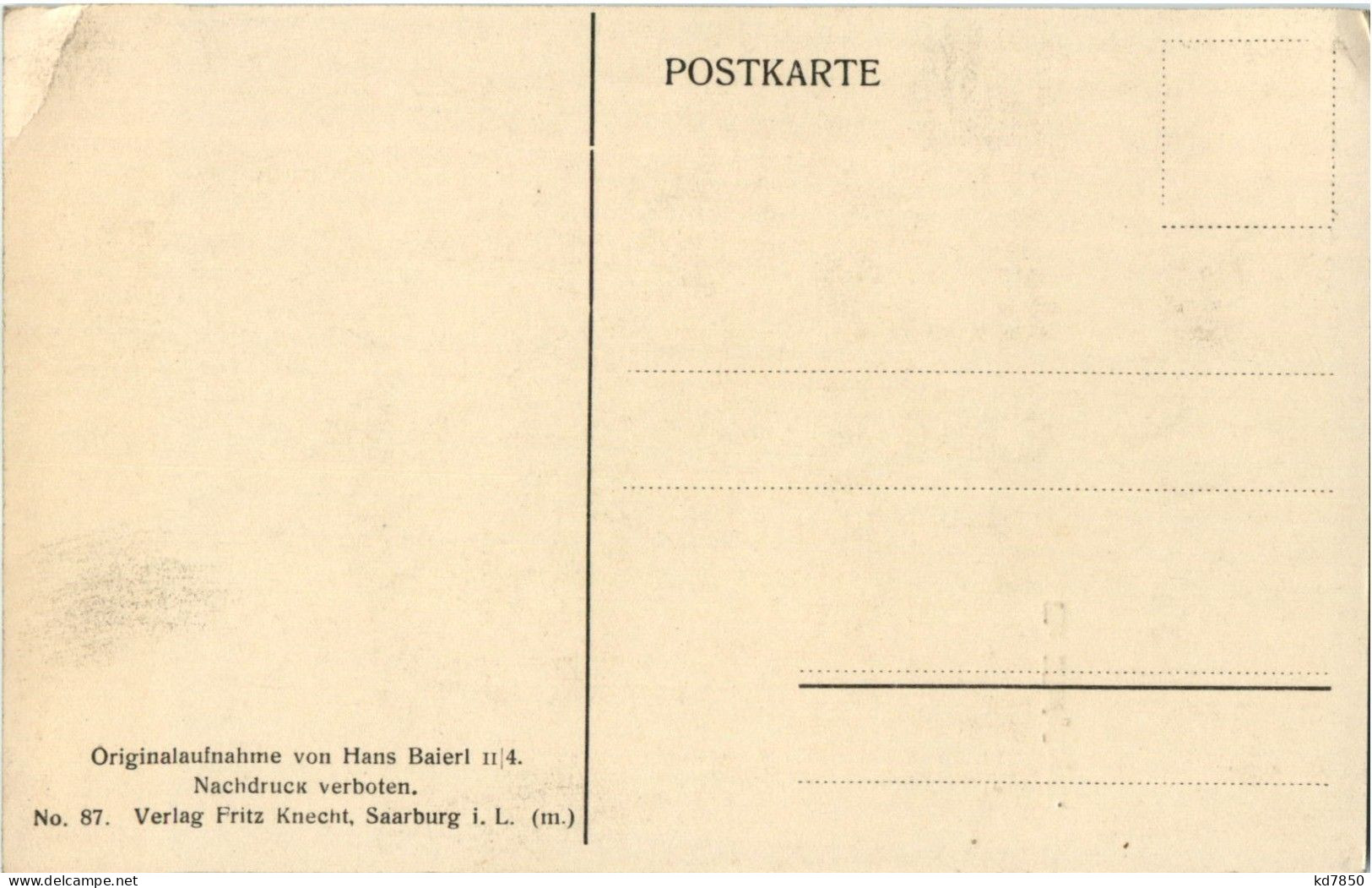 Ein Blindgägner - Weltkrieg 1914-18