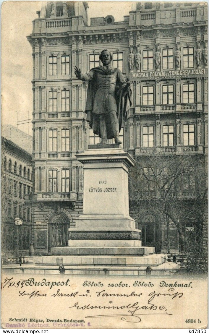 Budapest - Eötvös Denkmal - Hongrie