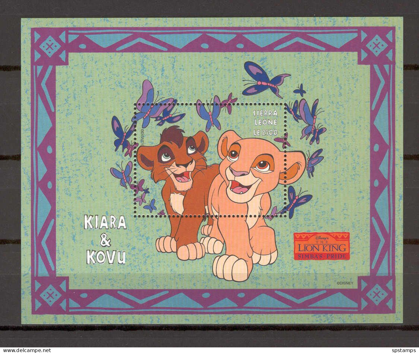 Disney Sierra Leone 1998 Kiara And Kovu MS MNH - Disney