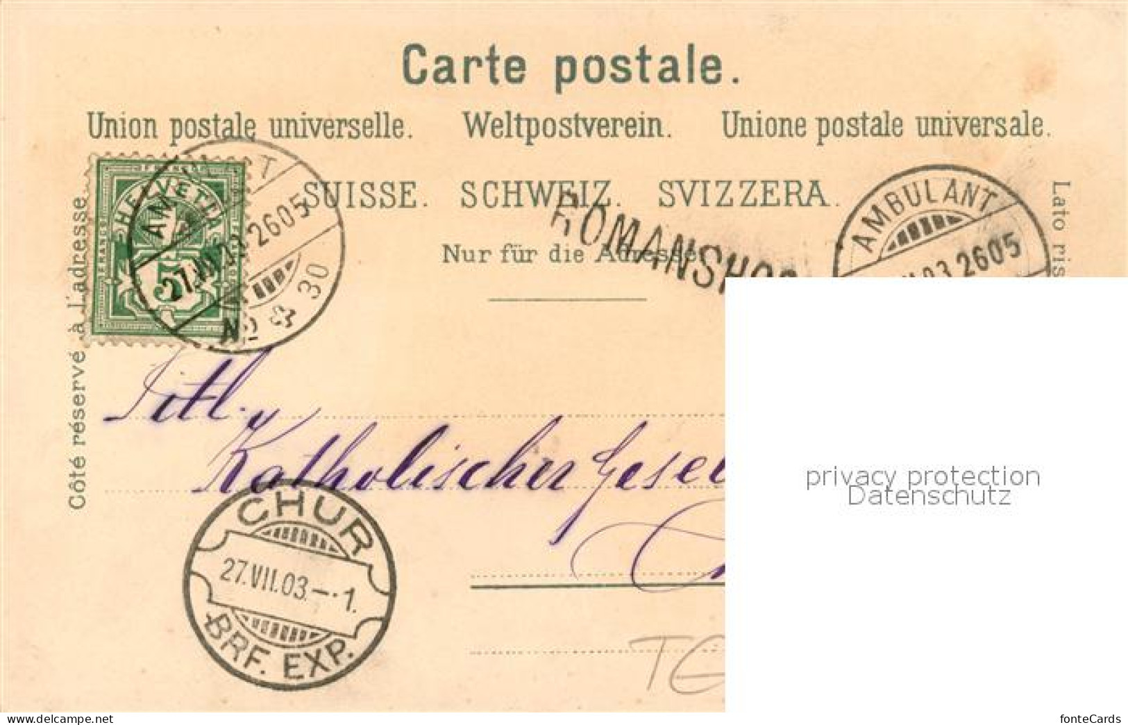 13566834 Romanshorn TG Hypo Bank Postgebaeude Kirche Schloss Romanshorn TG - Sonstige & Ohne Zuordnung