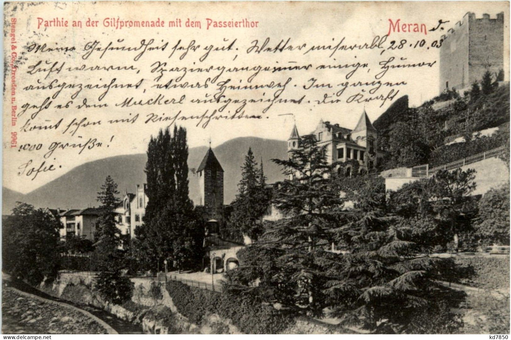 Meran - Partie An Der Gilfpromenade - Merano