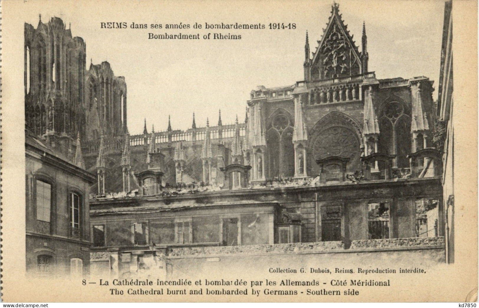 Reims - Dans Bombardements - Reims