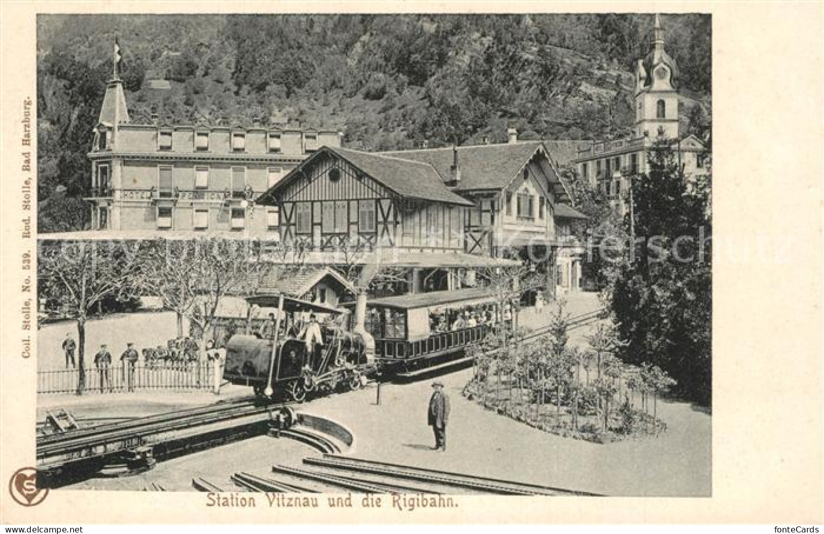 13566780 Vitznau Rigibahn Bahnhof Vitznau - Autres & Non Classés