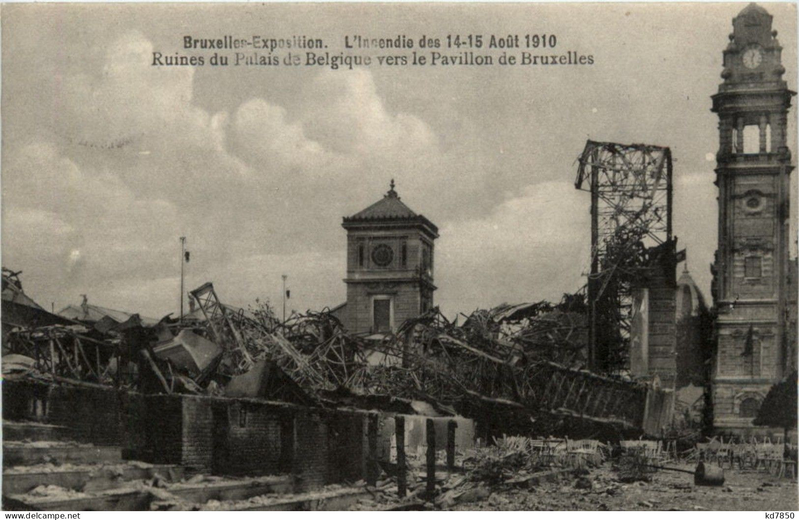 Bruxelles - Esposition - Incendie 1910 - Altri & Non Classificati