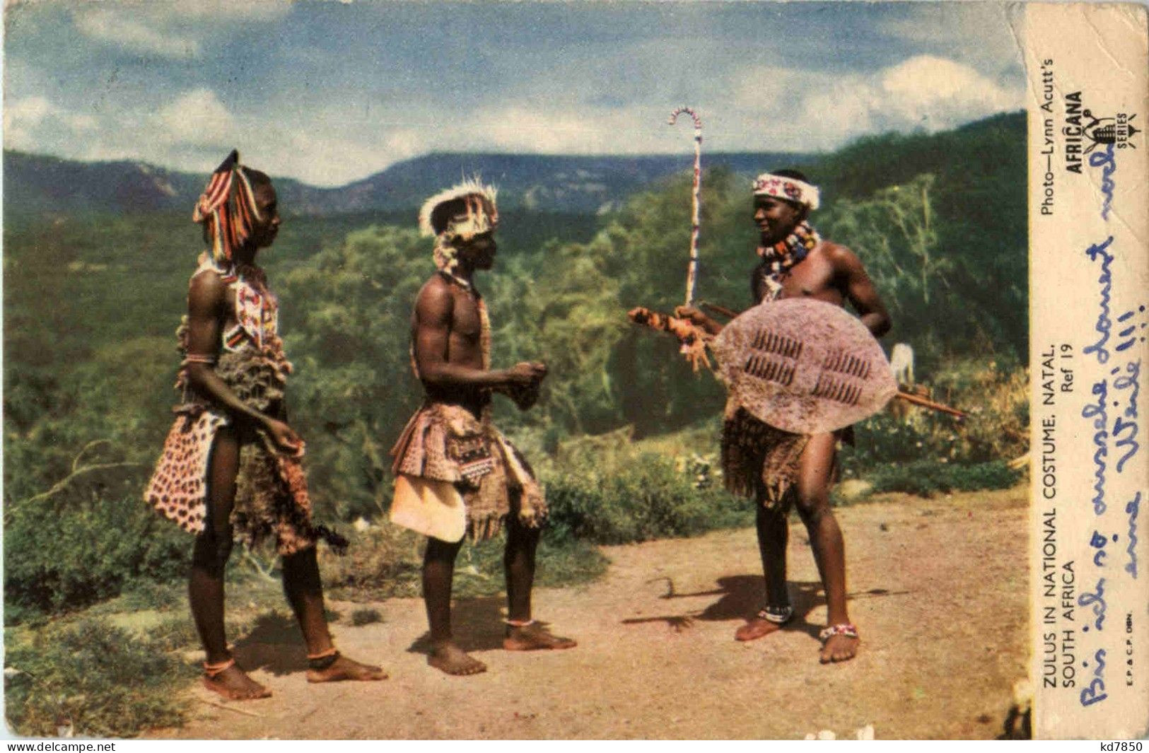 Zulus In National Costume Natal - Südafrika