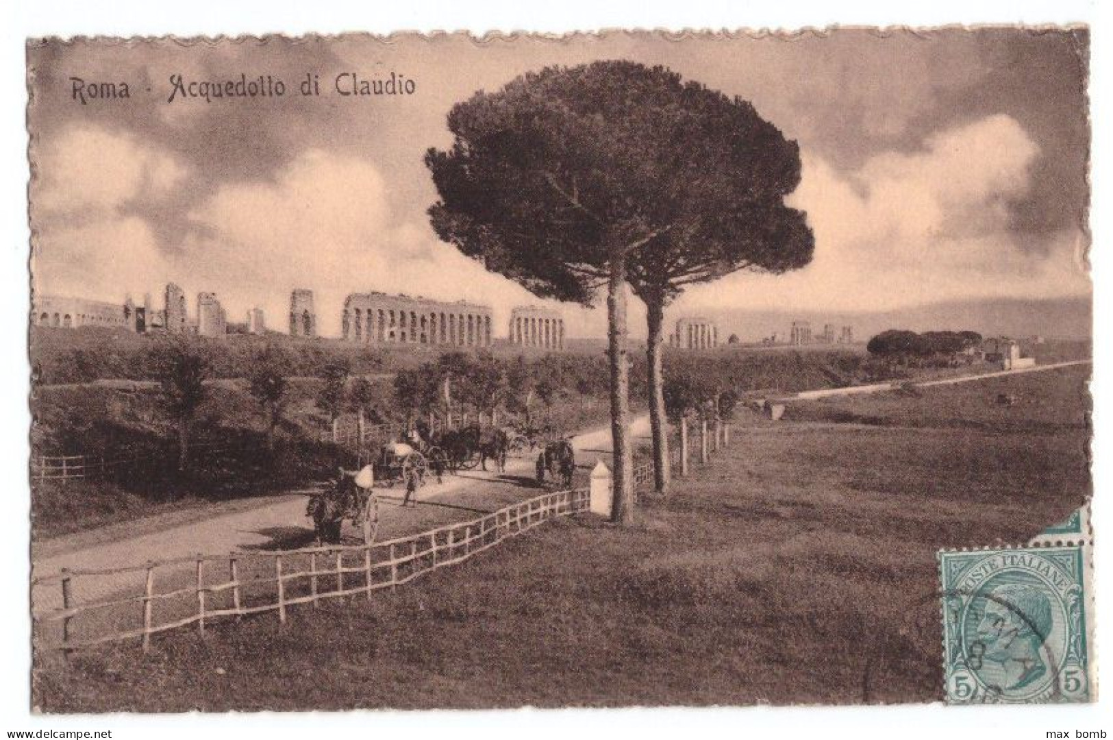 1909 ROMA 90  ACQUEDOTTI DI CLAUDIO - Mehransichten, Panoramakarten