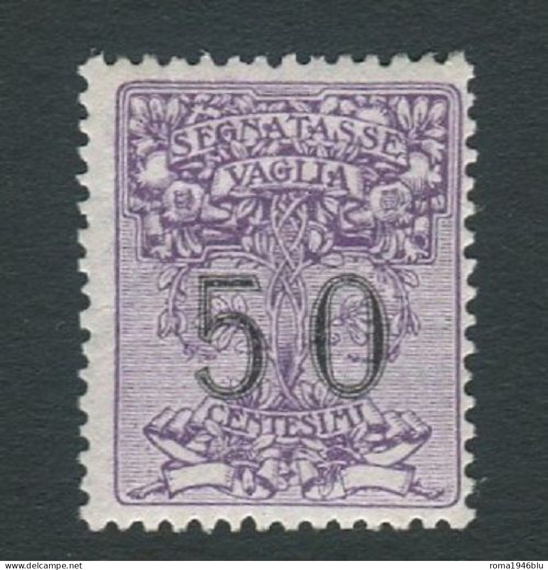 REGNO 1924 SEGNATASSE PER VAGLIA 50 C. ** MNH - Tax On Money Orders