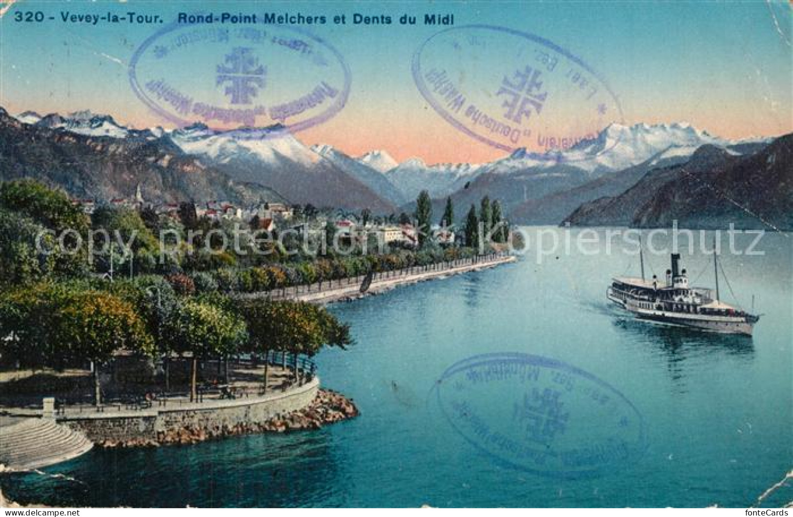 13561878 Vevey VD Rond Point Melchers Dents Du Midi Vevey VD - Autres & Non Classés