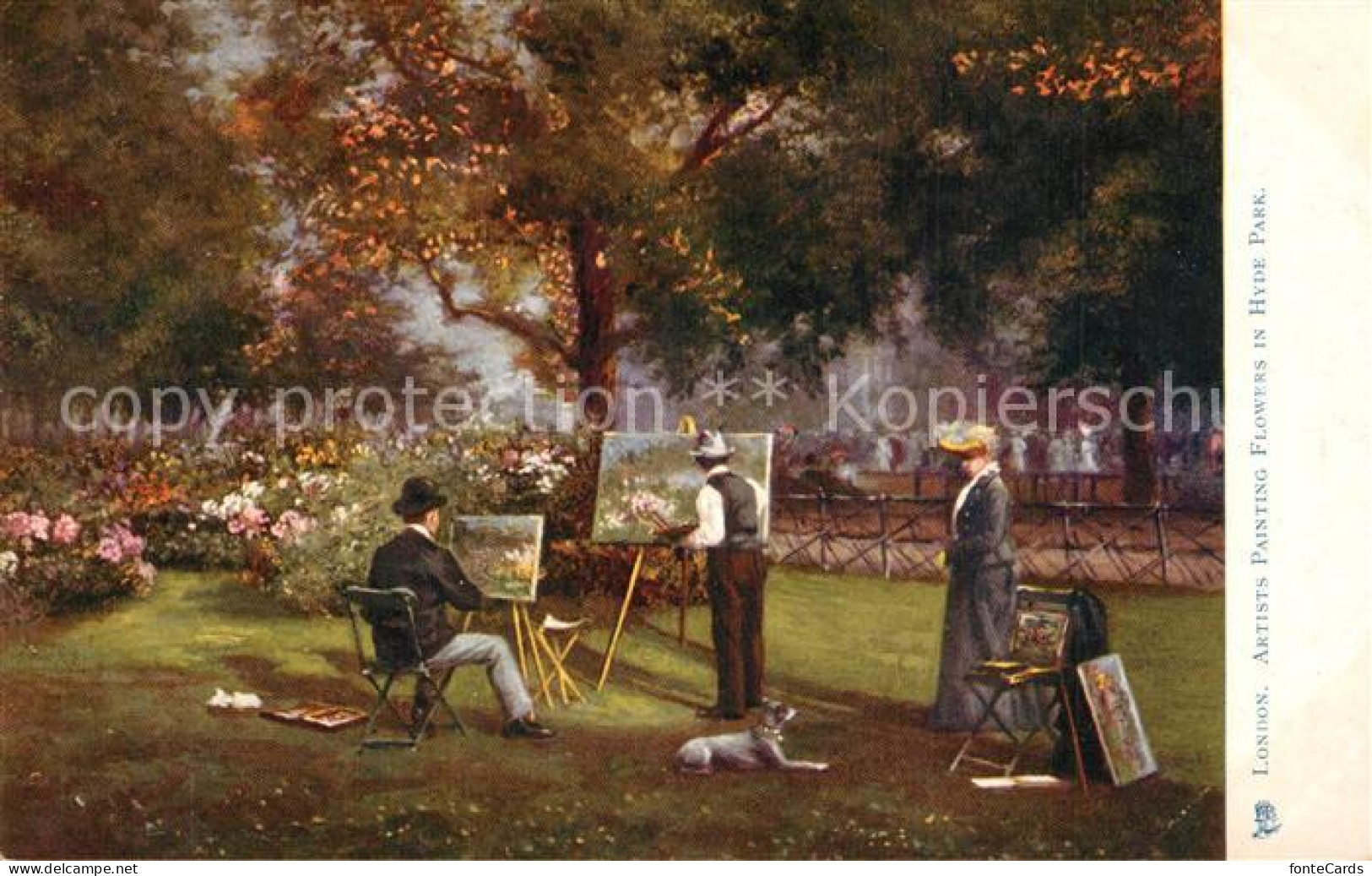 13561156 London Artists Painting Flowers In Hyde Park - Other & Unclassified